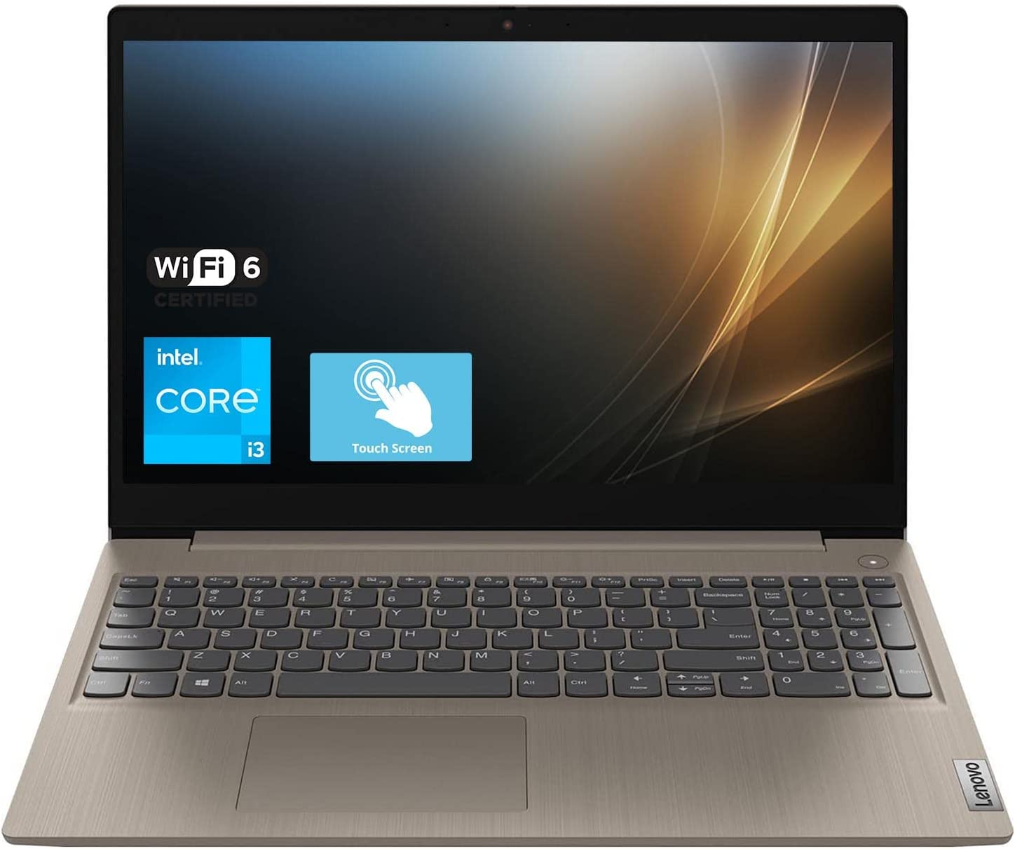 2022 Newest Lenovo Ideapad 3 Laptop, 15.6" HD Touchscreen, Intel Core i3-1115G4 Processor, 12GB DDR4 RAM, 256GB PCIe SSD, Webcam, HDMI, Bluetooth, Wi-Fi 6, Windows 11 Home, Almond